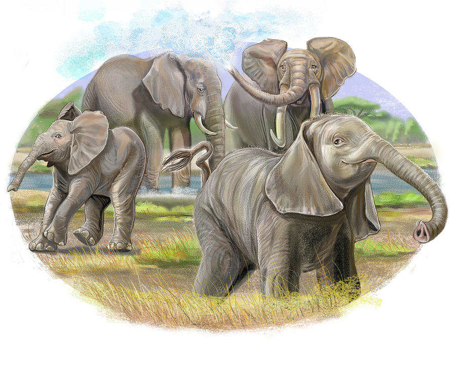 №2334528 - слоны - оригинал