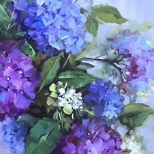 Схема вышивки «hortensje»