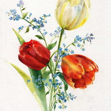 Схема вышивки «Весенний букет»