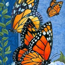 Оригинал схемы вышивки «Бабочки» (№2335343)