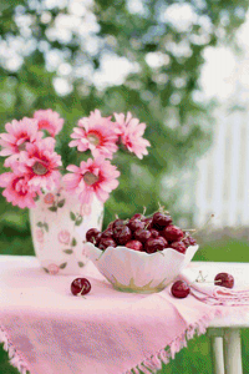 Черешня - черешня, цветы - предпросмотр