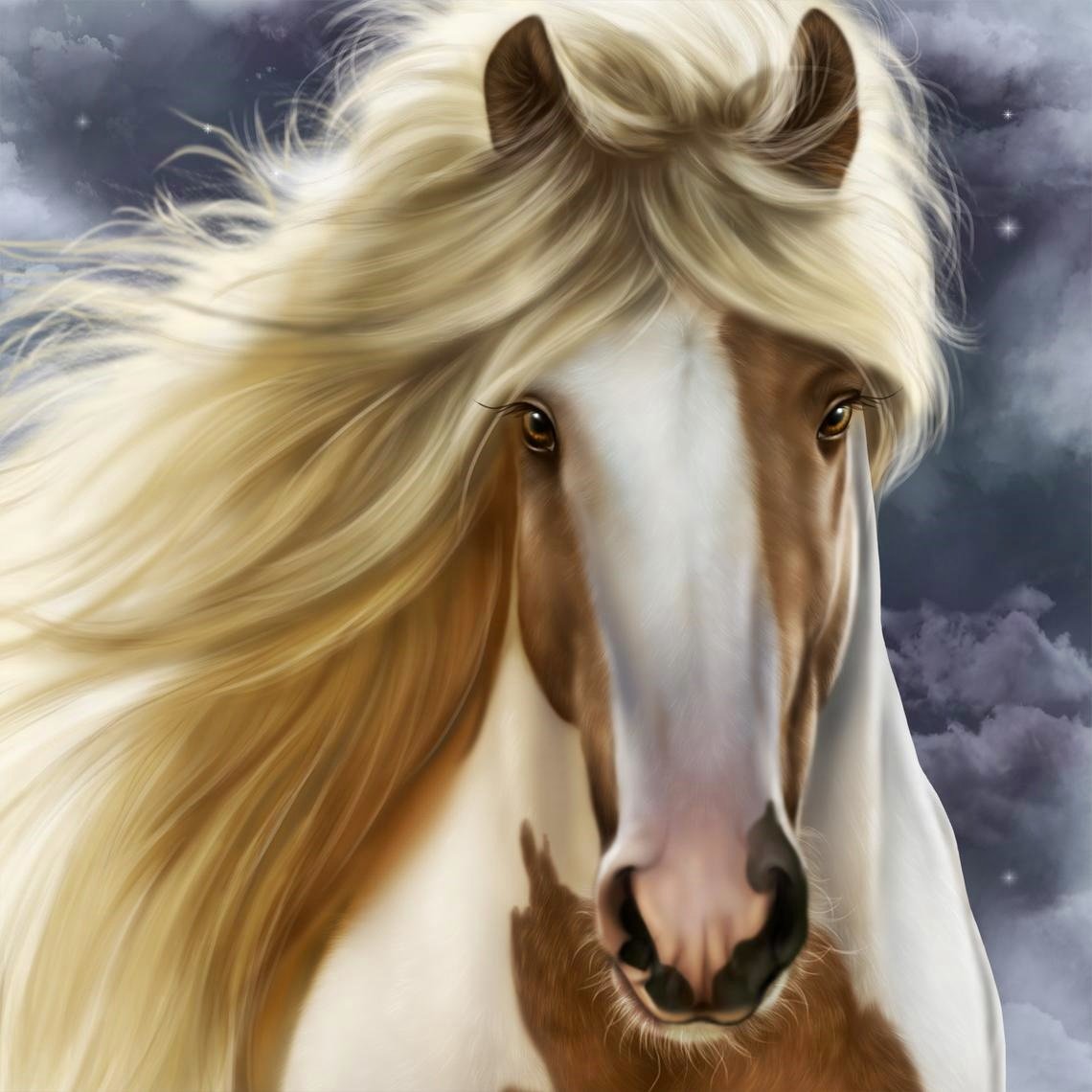 Cavalo. - animais.pintura. - оригинал