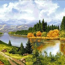 Схема вышивки «осень»