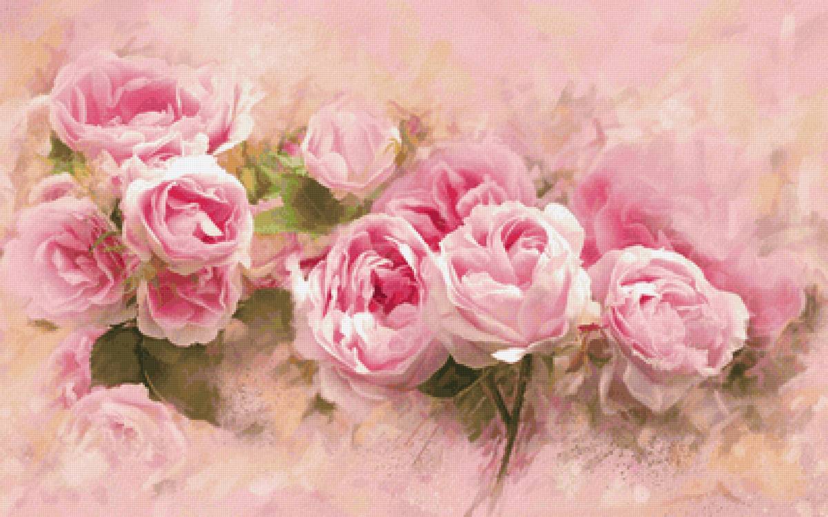 Акварельные розы - предпросмотр