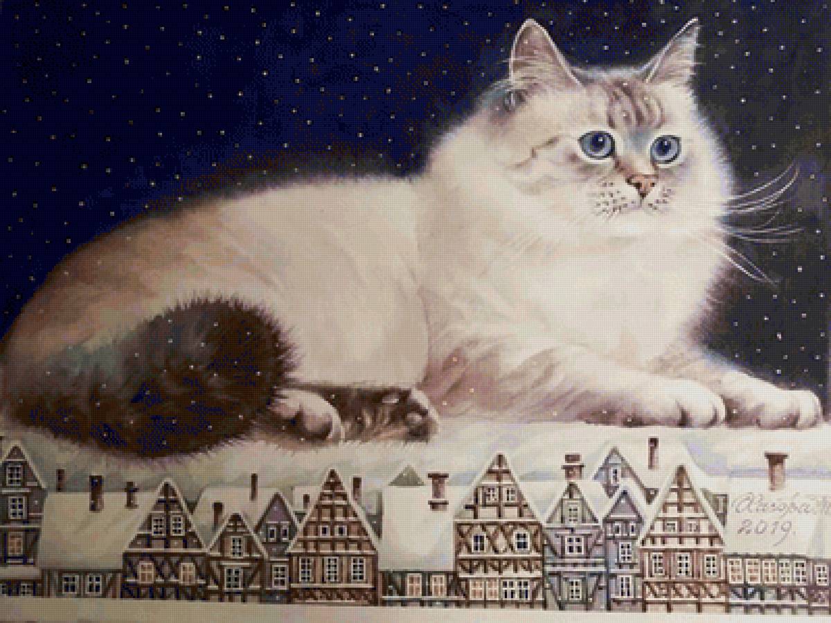 Gato. - animais. ilustração. - предпросмотр