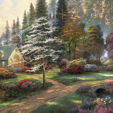 Схема вышивки «пейзаж 3»