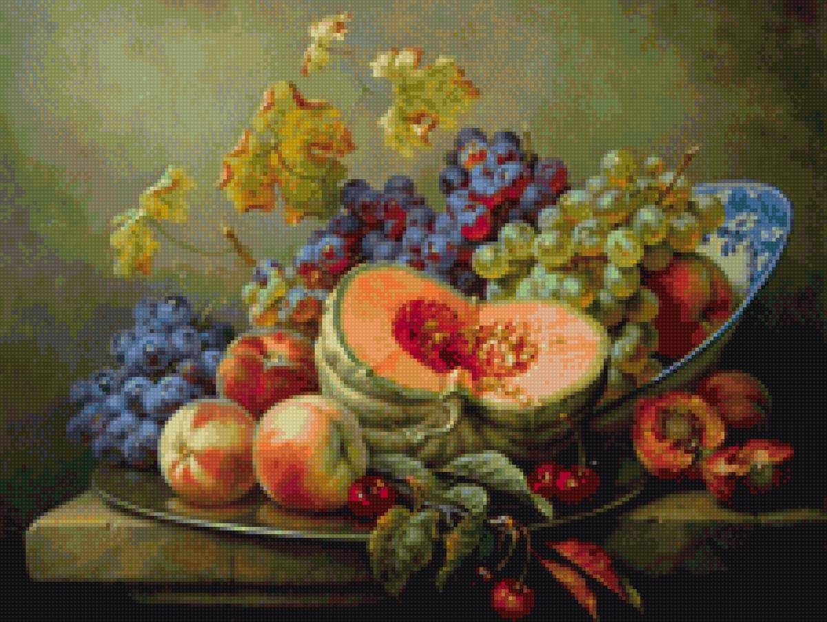 Фруктовое изобилие - фрукты тыква - предпросмотр