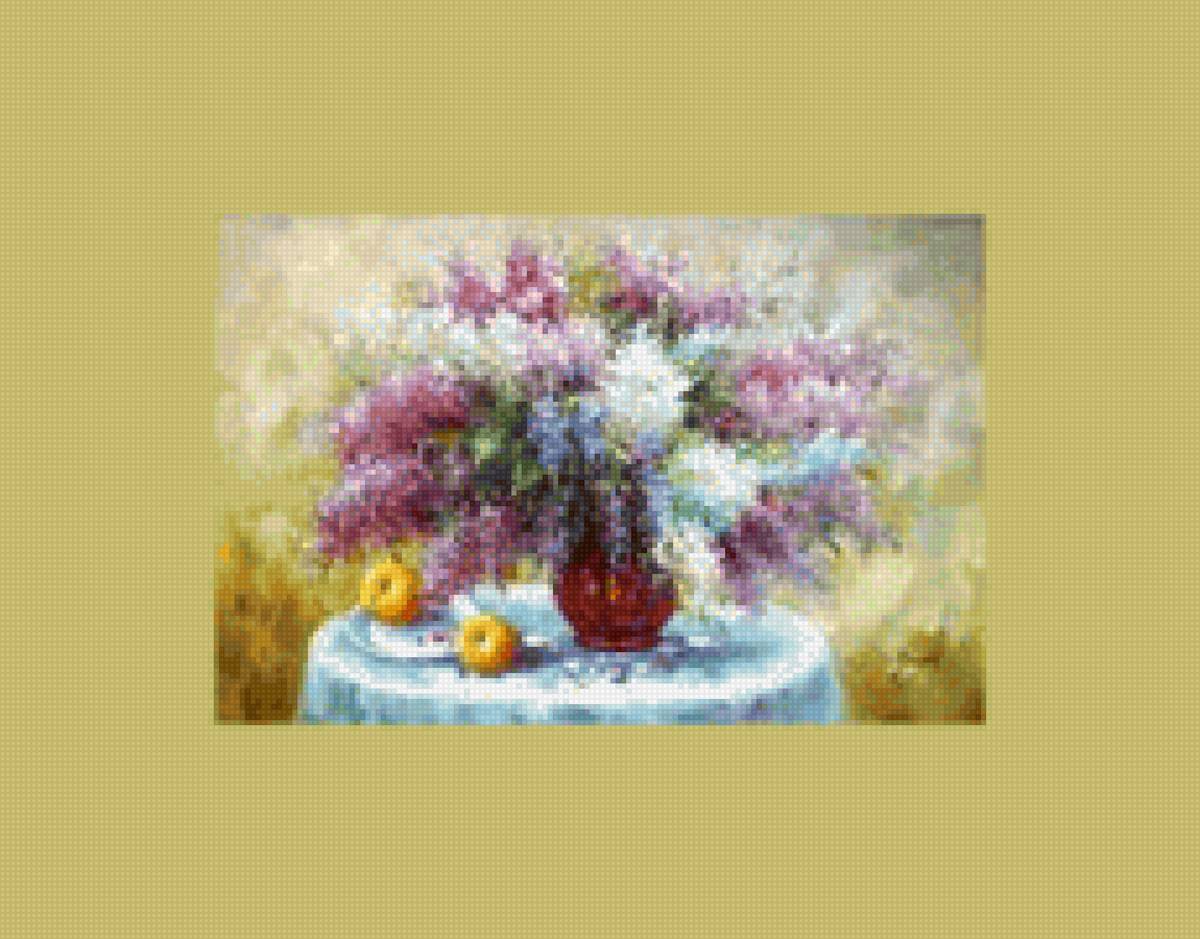 букет сирени - натюрморт, букет, сирень - предпросмотр