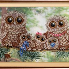 Схема вышивки «buhitos familia1»