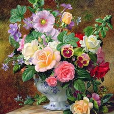 Схема вышивки «Цветы»