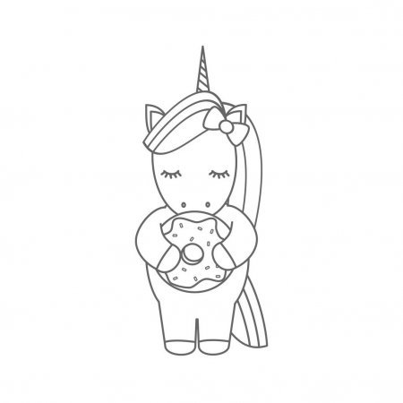 unicornio y donuts - оригинал