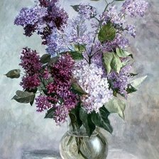 Схема вышивки «Сирень»