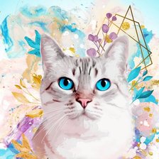 Схема вышивки «Gato.»