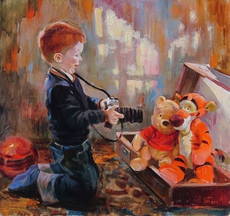 улыбочку! - ирен шери, дети, живопись - оригинал