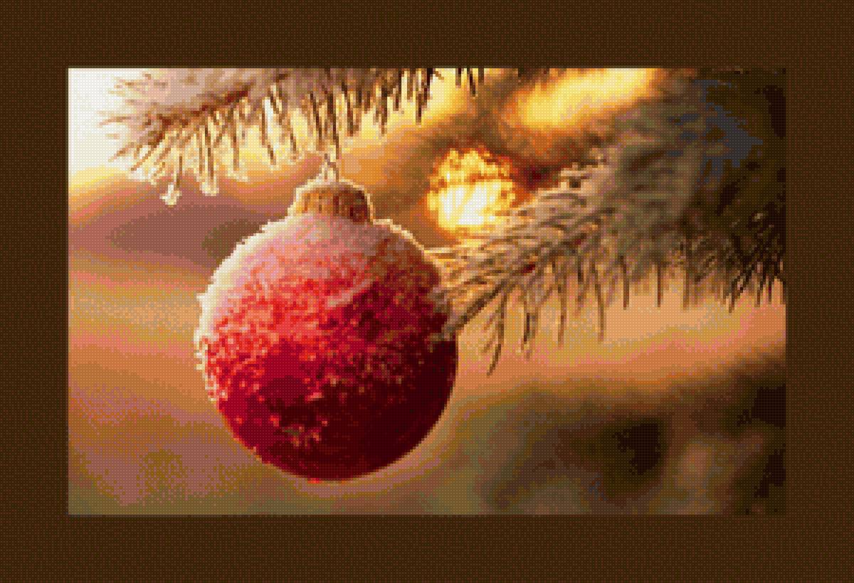 ёлочный шар - шар, зима, ель - предпросмотр