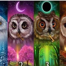 Схема вышивки «Совы»