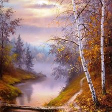 Схема вышивки «Осень. Слободан Трпевски»