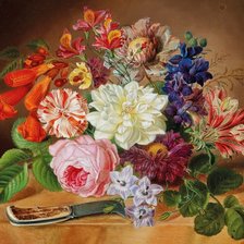 Схема вышивки «Boque de flores.»