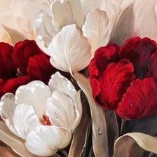 Схема вышивки «Тюльпаны»