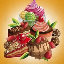 Схема вышивки «Десерт»