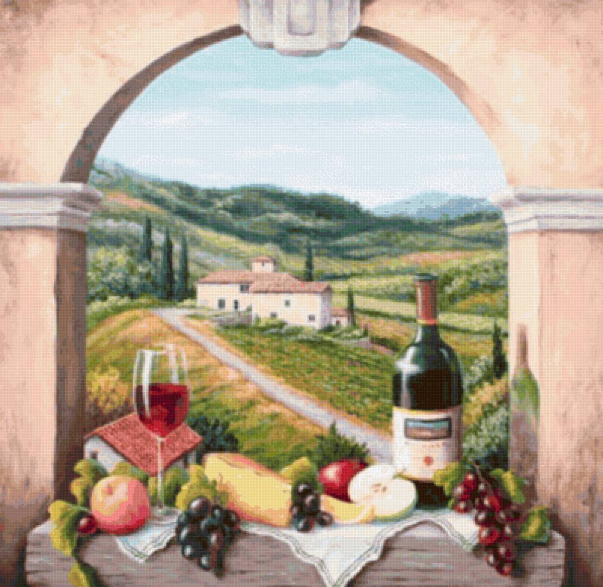 Frutas y vino r2 - bodegon - предпросмотр