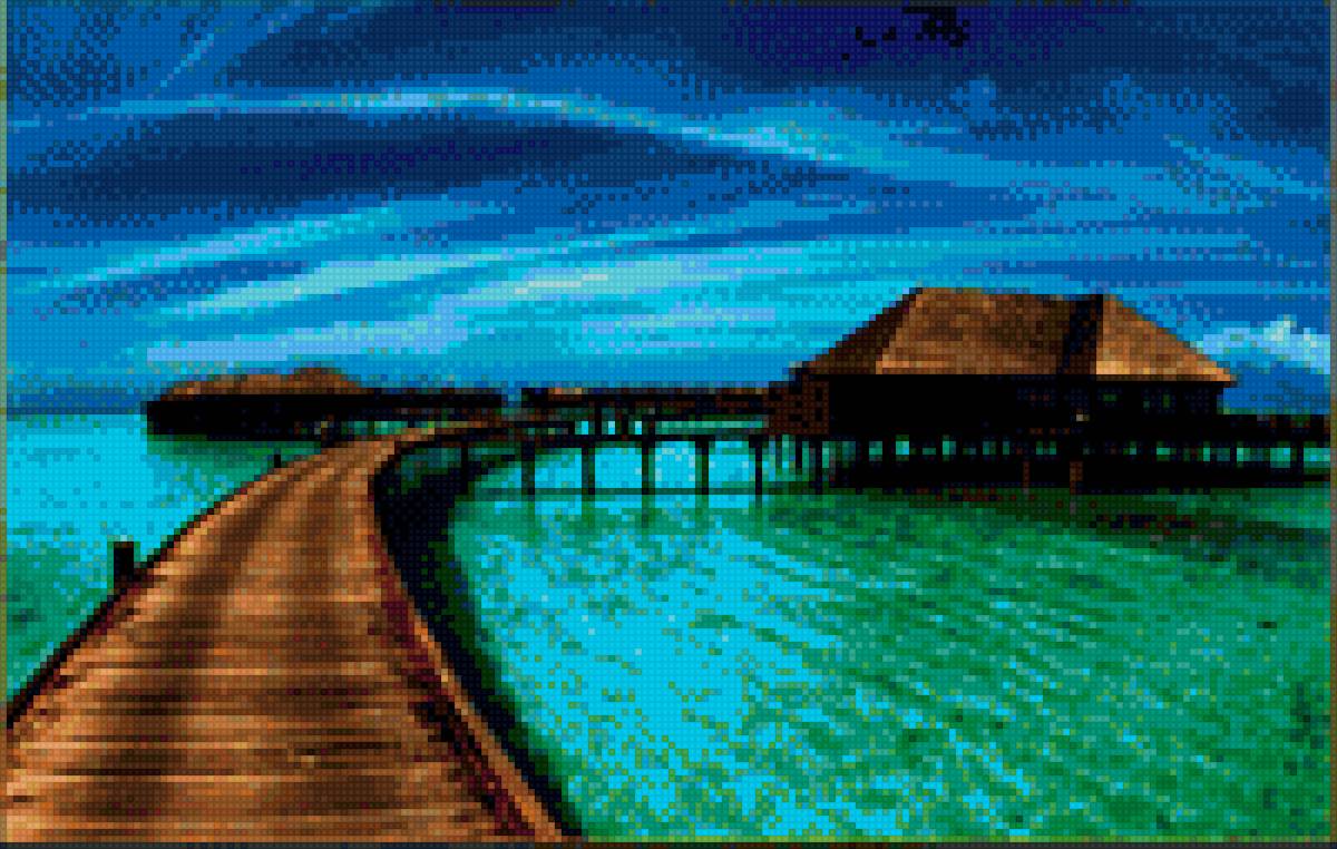 Вечернее море - море, юг, вечер - предпросмотр