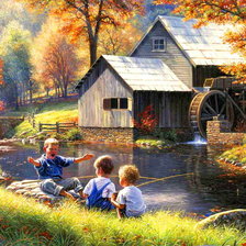 Схема вышивки «рыболовы»