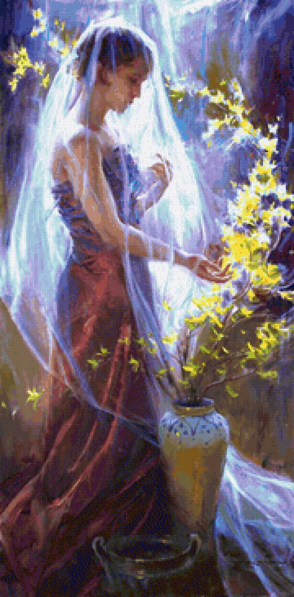 лунное сияние1 - девушка, панель - предпросмотр