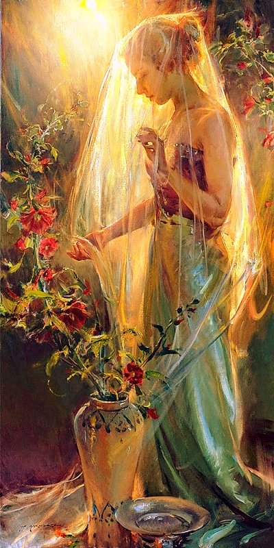 лунное сияние2 - девушка, панель - оригинал