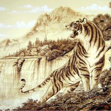 Оригинал схемы вышивки «тигр» (№2343948)