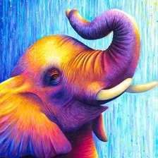 Цветной слон