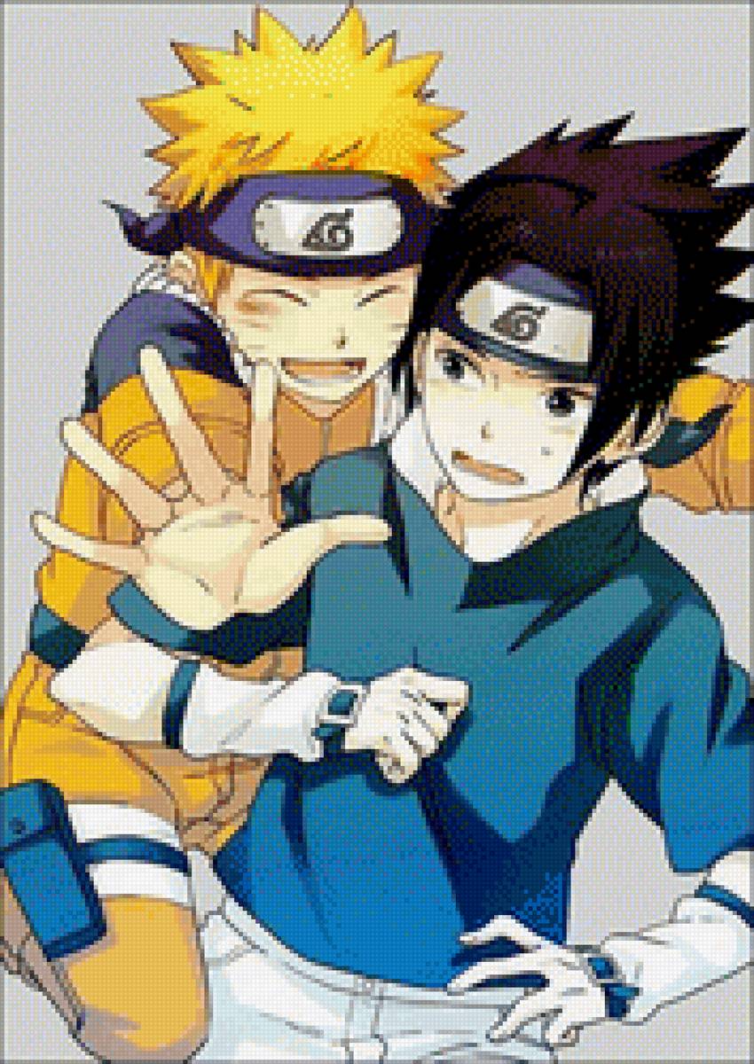 Наруто и Саске - милота, саске, наруто - предпросмотр