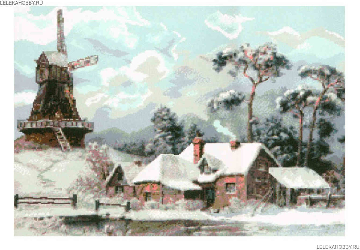 зимняя мельница2 - мельница - оригинал