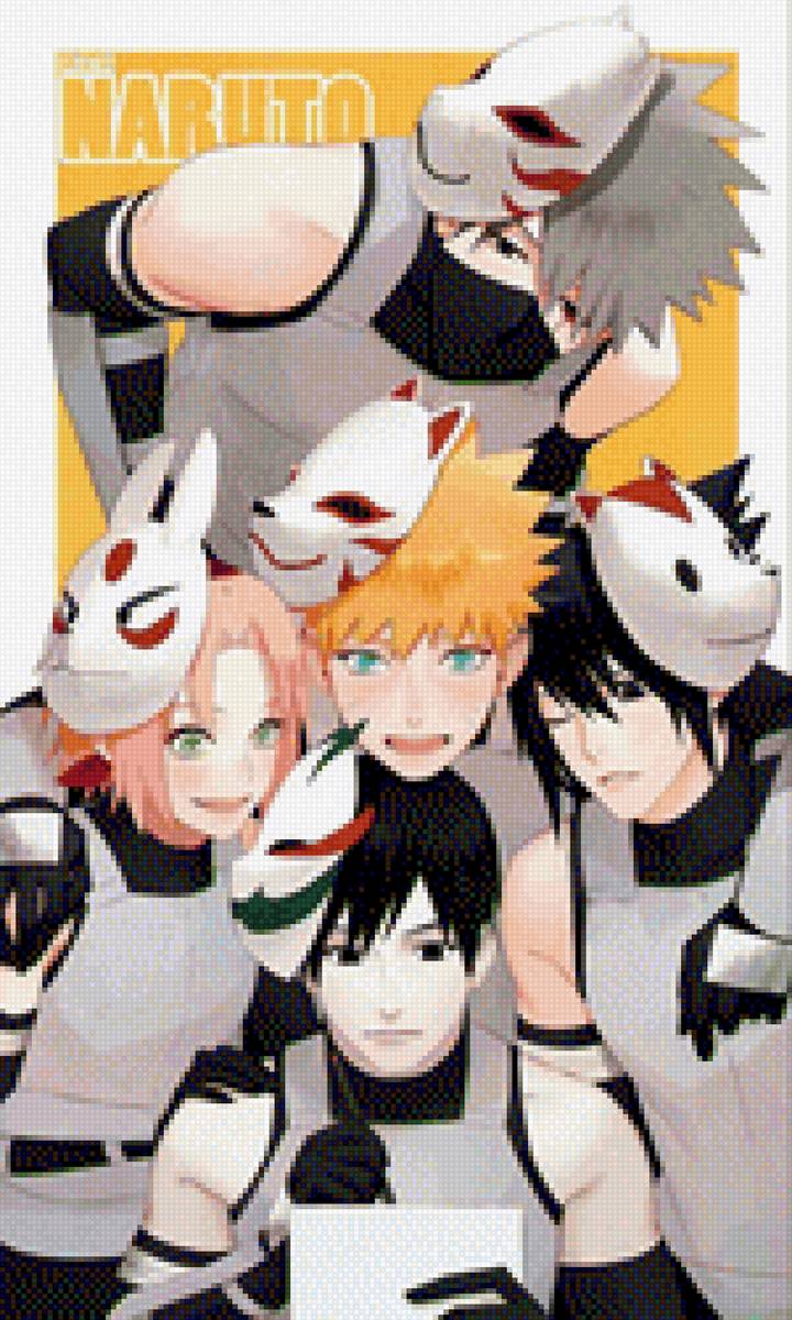 Команда 7 - сакура, сай, саске, наруто, какаши - предпросмотр