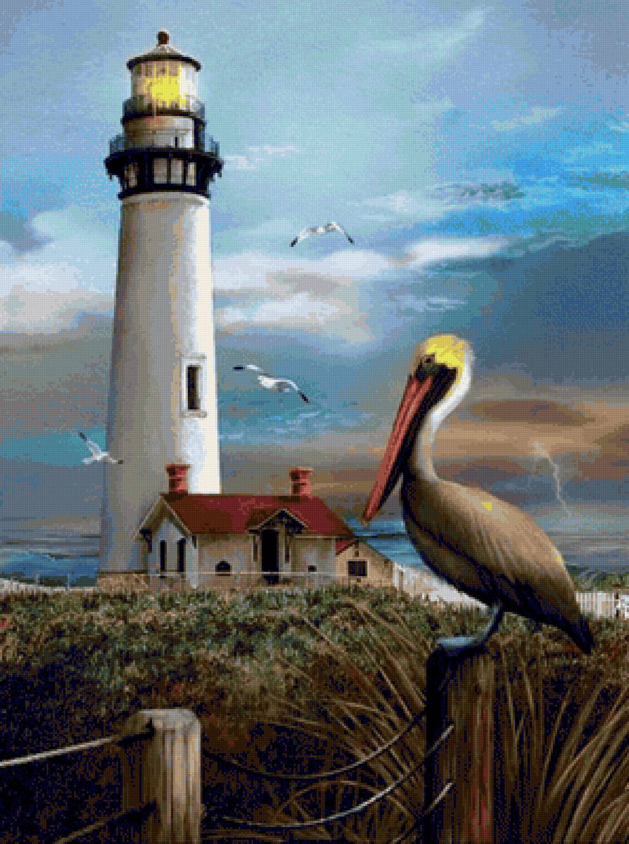 Pelicano - paisaje - предпросмотр