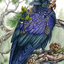 Схема вышивки «Corvo.»