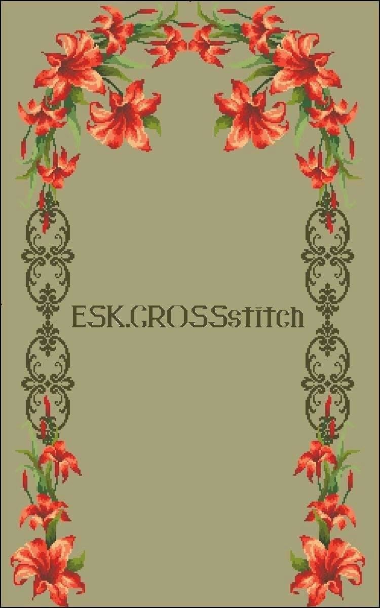 Лилия, рисунок с интернета - оригинал