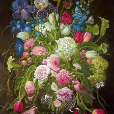 Схема вышивки «Цветы»