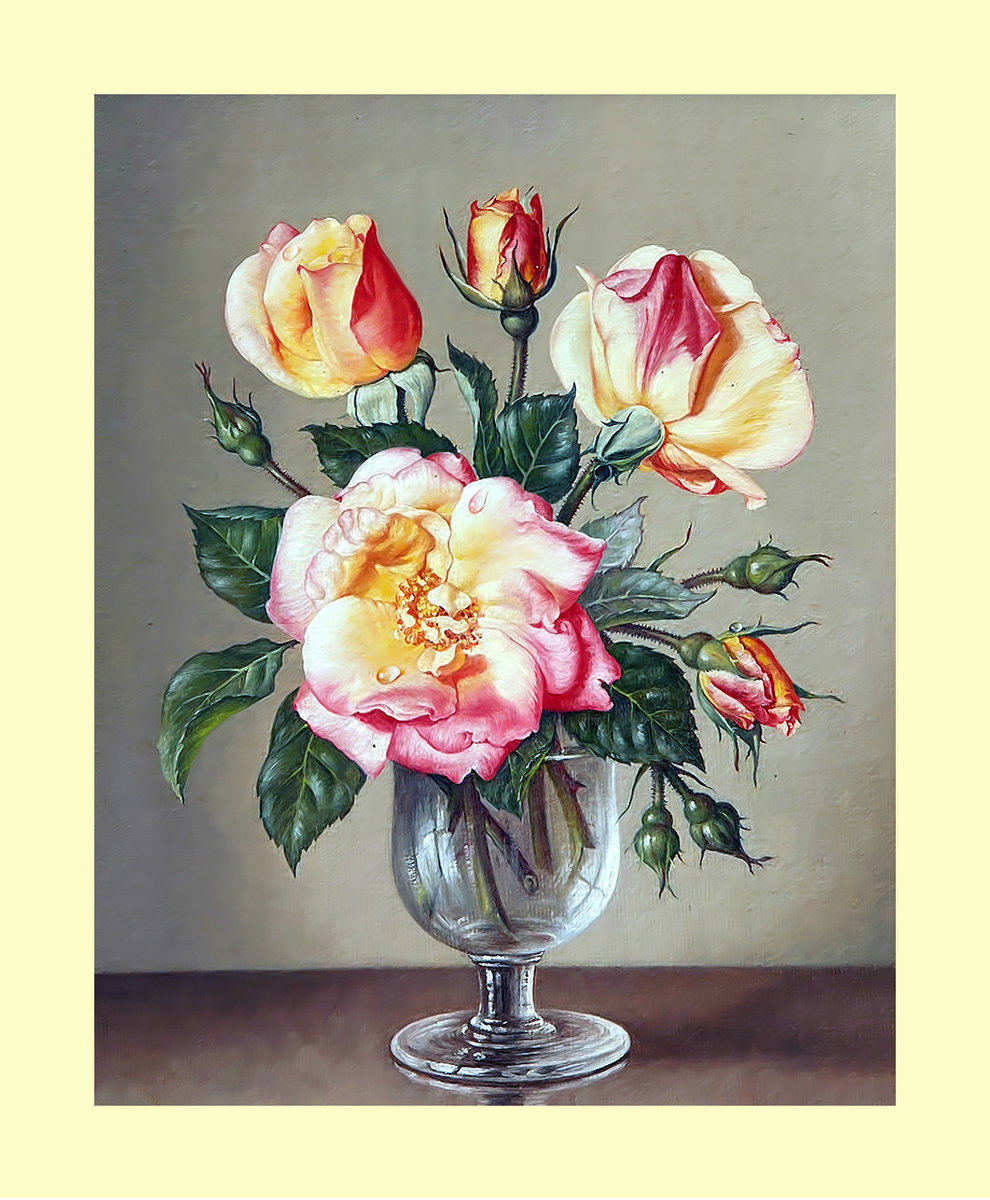 Розы в бокале - оригинал