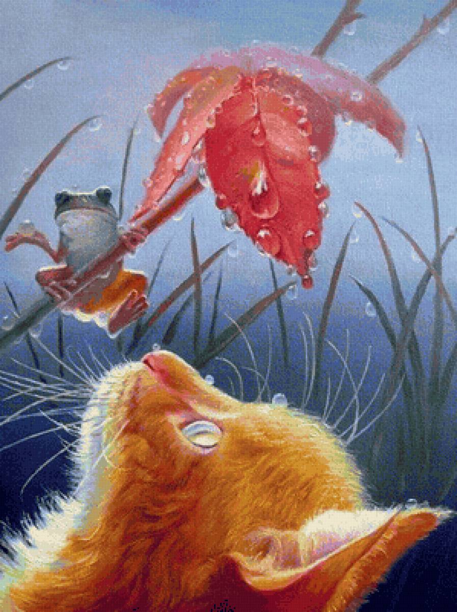 Rana y Gato - naturaleza - предпросмотр