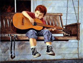 tocando guitarra - niño - оригинал