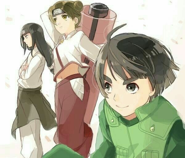 Команда номер 3 - команда гая, команда в наруто, тентен, рок ли, неджи - оригинал