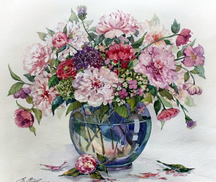 Boque de flores. - flores. - оригинал