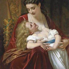 Оригинал схемы вышивки «мать и дитя» (№2350692)