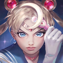 Схема вышивки «Salior Moon»