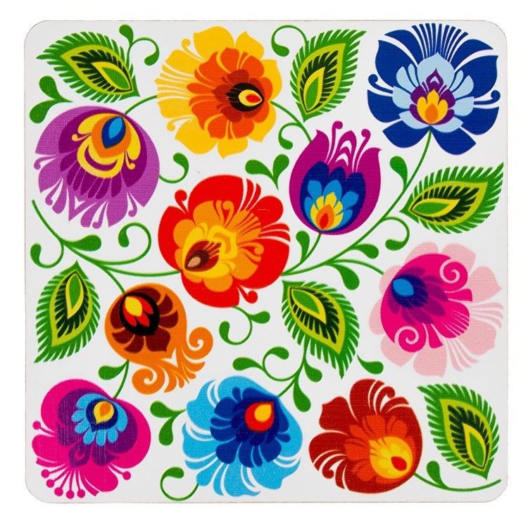 Польский орнамент - народный, лович, польша, орнамент, цветочный - оригинал