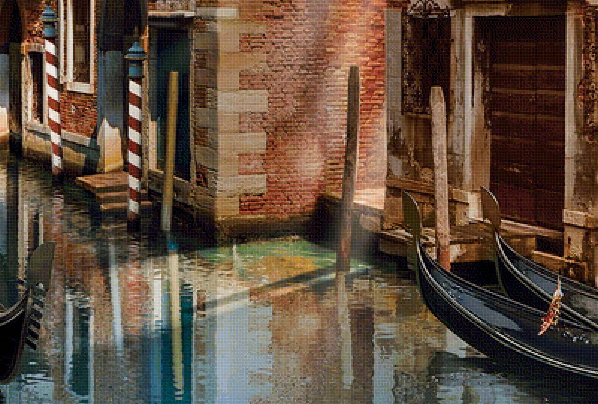 Венеция . схема№4 продолжение - улица, город, картина - предпросмотр