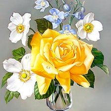 Схема вышивки «Цветы»