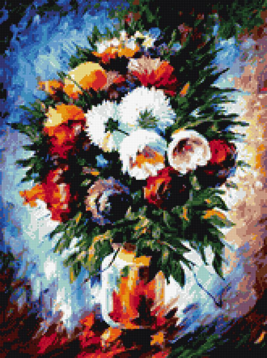 яркий букет - букет, цветы - предпросмотр