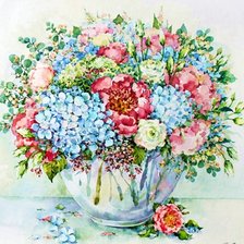 Схема вышивки «Boque de flores.»